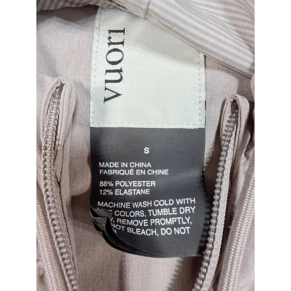 Vuori VW501 Lightweight Full Zip Hooded Outdoor Trainer Jacket Lgt Mauve Sz Sm